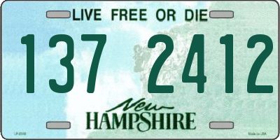 NH license plate 1372412