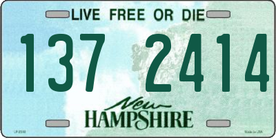 NH license plate 1372414
