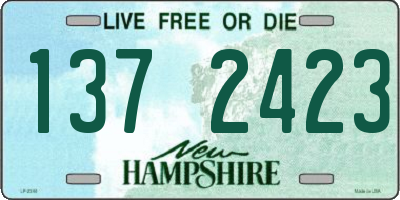 NH license plate 1372423
