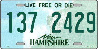 NH license plate 1372429