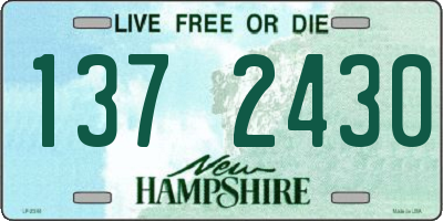 NH license plate 1372430