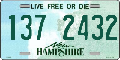 NH license plate 1372432
