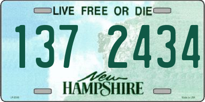 NH license plate 1372434