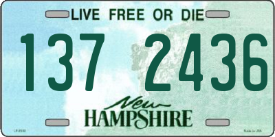 NH license plate 1372436