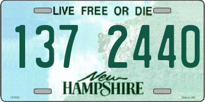 NH license plate 1372440