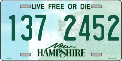 NH license plate 1372452