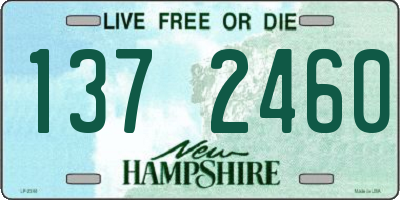 NH license plate 1372460