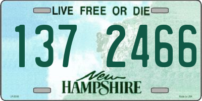 NH license plate 1372466