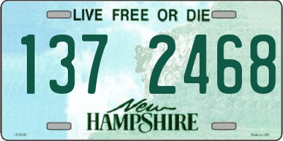 NH license plate 1372468