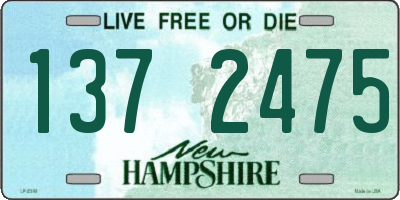 NH license plate 1372475