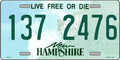 NH license plate 1372476