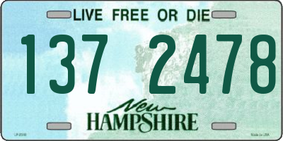 NH license plate 1372478
