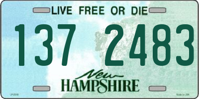 NH license plate 1372483