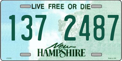 NH license plate 1372487