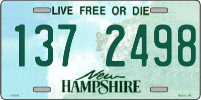 NH license plate 1372498
