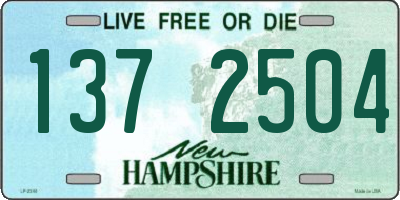 NH license plate 1372504