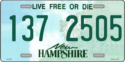 NH license plate 1372505