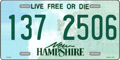 NH license plate 1372506