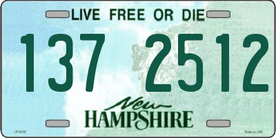 NH license plate 1372512