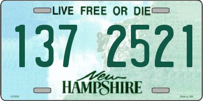NH license plate 1372521