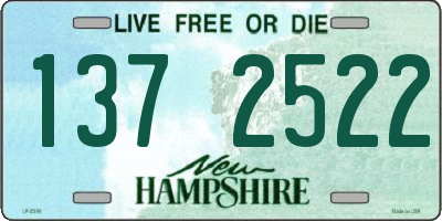 NH license plate 1372522