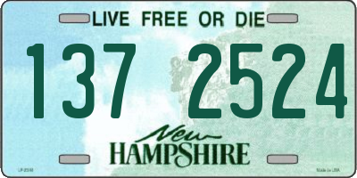 NH license plate 1372524