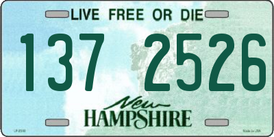 NH license plate 1372526