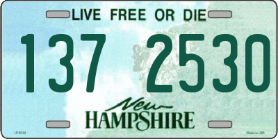 NH license plate 1372530
