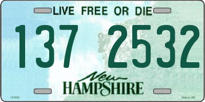 NH license plate 1372532