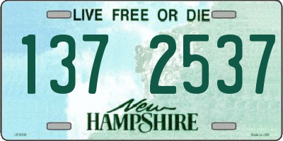NH license plate 1372537