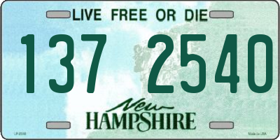 NH license plate 1372540