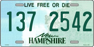 NH license plate 1372542