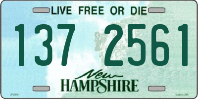 NH license plate 1372561