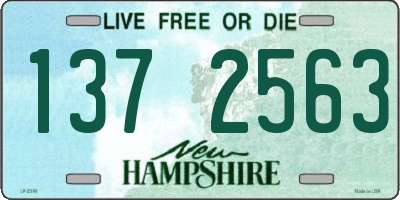 NH license plate 1372563