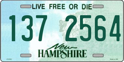 NH license plate 1372564