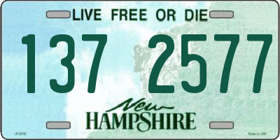 NH license plate 1372577