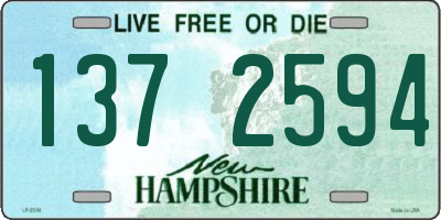 NH license plate 1372594