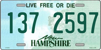NH license plate 1372597