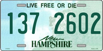 NH license plate 1372602