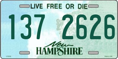 NH license plate 1372626
