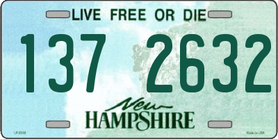 NH license plate 1372632