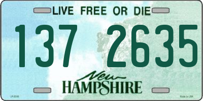 NH license plate 1372635
