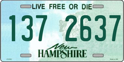 NH license plate 1372637
