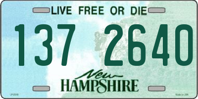 NH license plate 1372640