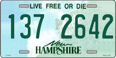 NH license plate 1372642