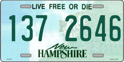 NH license plate 1372646