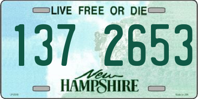 NH license plate 1372653