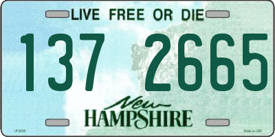 NH license plate 1372665
