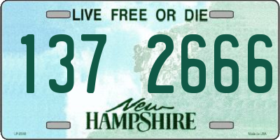 NH license plate 1372666