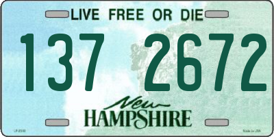 NH license plate 1372672